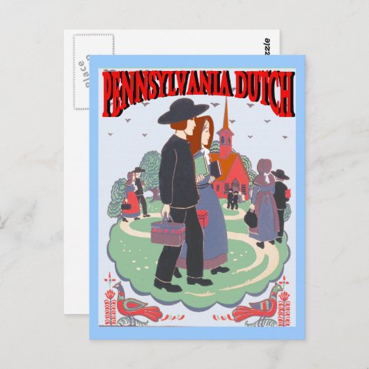 Pennsylvania Dutch Briefkaart (Voorkant / Achterkant)