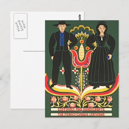 Pennsylvania Dutch Briefkaart (Voorkant / Achterkant)