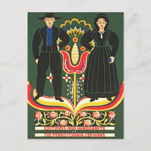 Pennsylvania Dutch Briefkaart (Voorkant)