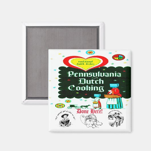 "PENNSYLVANIA Dutch COOKERY" Magneet (Voorkant / Achterkant)