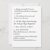 Pennsylvania-Dutch Dad Good Luck Hex Invitation Kaart (Achterkant)