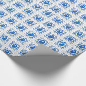 Pennsylvania Dutch, Delft Windmill Design Cadeaupapier (Hoek)