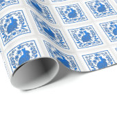 Pennsylvania Dutch, Delft Windmill Design Cadeaupapier (Rol Hoek)