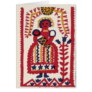 Pennsylvania Dutch Folk Art Madonna