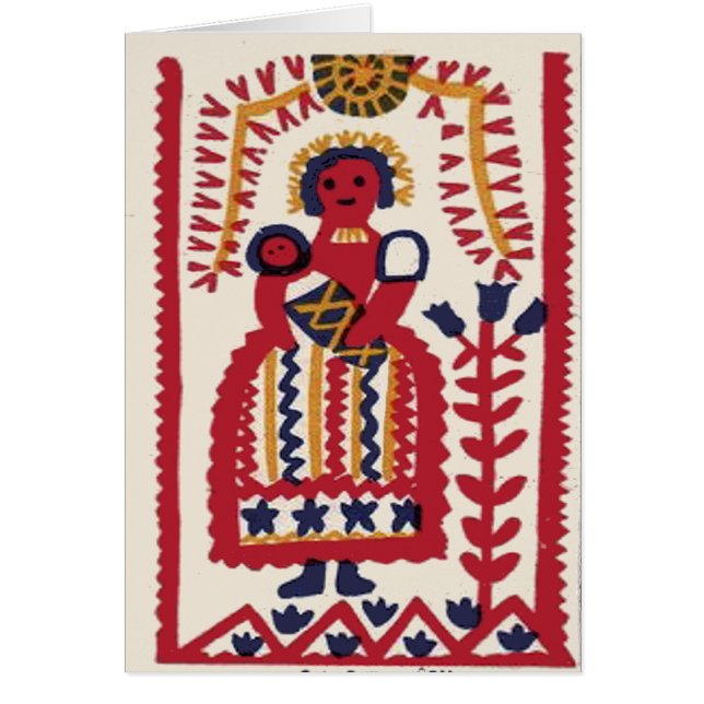 Pennsylvania Dutch Folk Art Madonna (Voorkant)