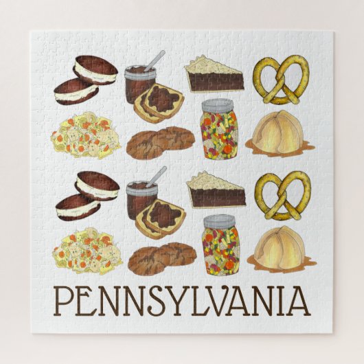 Pennsylvania Dutch Foods Whoopie Pot Pie Pretzel Legpuzzel (Verticaal)
