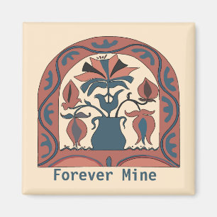 Pennsylvania Dutch Hex Sign., geef tekst Magnet ui