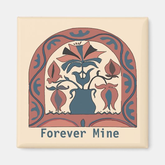 Pennsylvania Dutch Hex Sign., geef tekst Magnet ui (Voorkant)