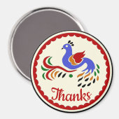 Pennsylvania Dutch Hex Sign. Magneet (Voorkant / Achterkant)