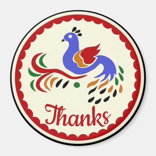 Pennsylvania Dutch Hex Sign. Magneet (Voorkant)