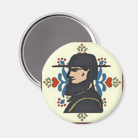 Pennsylvania Dutch Hex Sign Magneet (Voorkant / Achterkant)