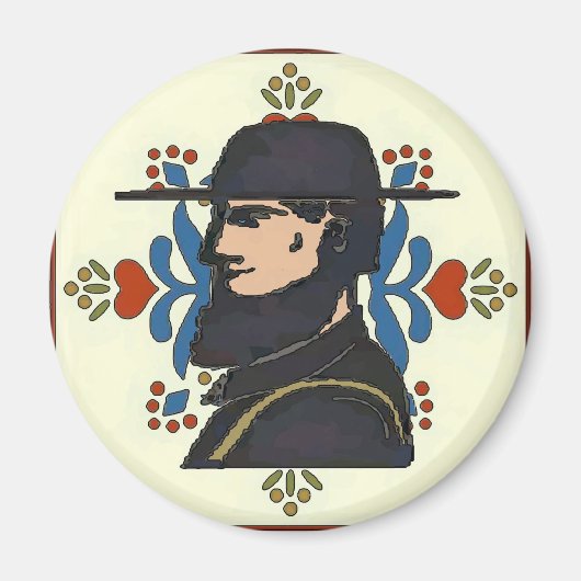 Pennsylvania Dutch Hex Sign Magneet (Voorkant)