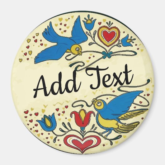 Pennsylvania Dutch Hex Sign. Magneet (Voorkant)