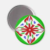 Pennsylvania Dutch Hex Sign Welkom Magneet (Voorkant / Achterkant)