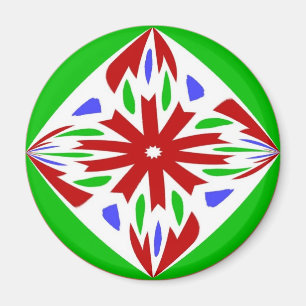 Pennsylvania Dutch Hex Sign Welkom Magneet