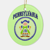 Pennsylvania Dutch Keramisch Ornament (Links)