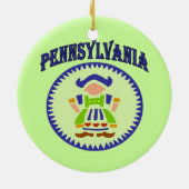 Pennsylvania Dutch Keramisch Ornament (Achterkant)