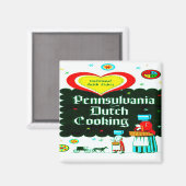 "PENNSYLVANIA DUTCH KOOKKUNST" MAGNEET (Voorkant / Achterkant)