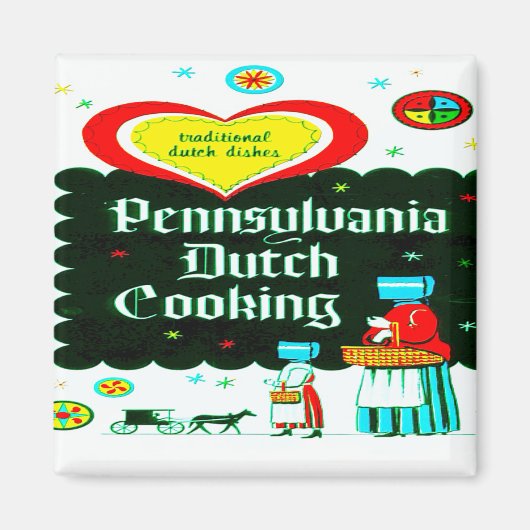 "PENNSYLVANIA DUTCH KOOKKUNST" MAGNEET (Voorkant)