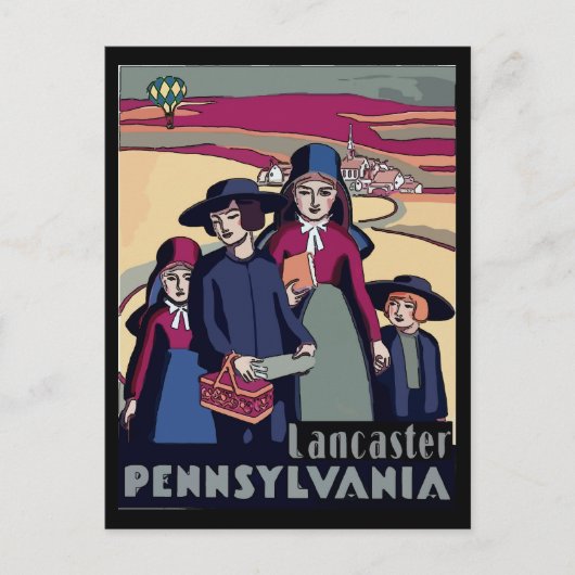 Pennsylvania Dutch, Lancaster, Oostenrijk Briefkaart (Voorkant)