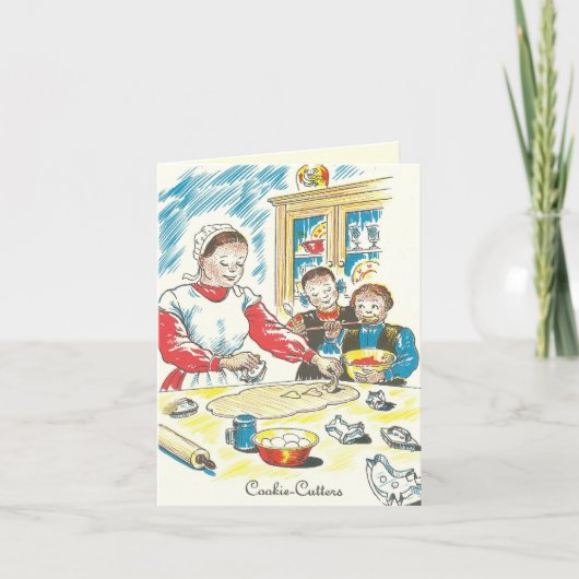 Pennsylvania Dutch Moravian Cookies Suikerkoekjes Feestdagen Kaart (Voorkant)