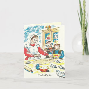 Pennsylvania Dutch Moraviya Cookies Sugar Cakes Feestdagen Kaart