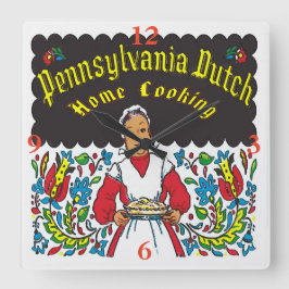 Pennsylvania Dutch, thuiskoken Vierkante Klok
