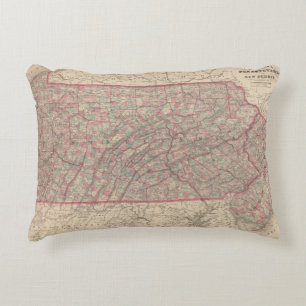 Pennsylvania en New Jersey 2 Decoratief Kussen