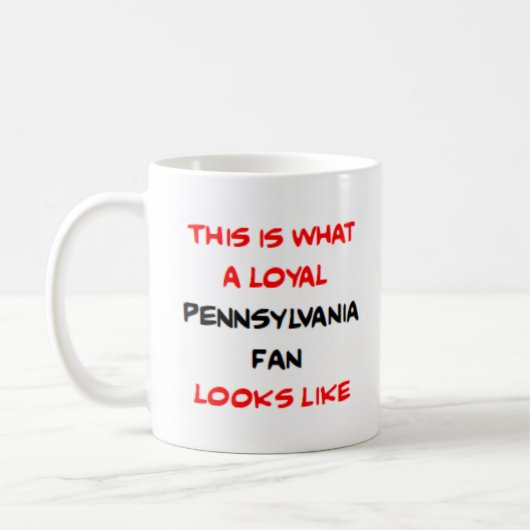 pennsylvania fan, loyal koffiemok (Links)