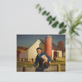 Pennsylvania Farmer door Newell Convers Wyeth Briefkaart (Staand voorkant)