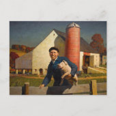 Pennsylvania Farmer door Newell Convers Wyeth Briefkaart (Voorkant)