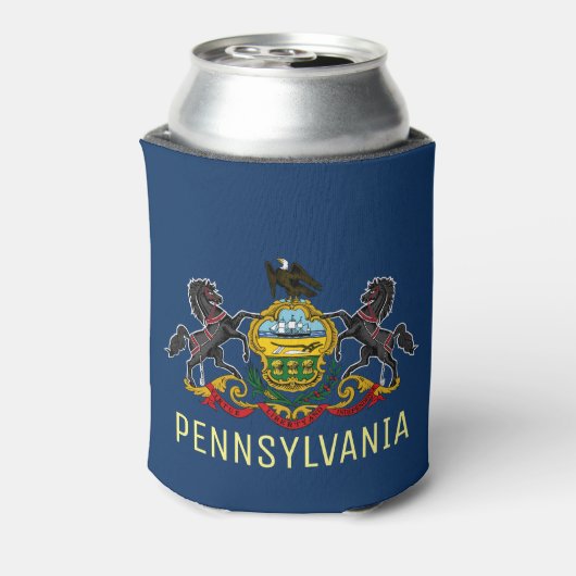 Pennsylvania Flag Blikjeskoeler (Blikje Achterkant)