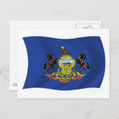 Pennsylvania Flag Briefkaart (Voorkant / Achterkant)