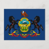 Pennsylvania Flag Briefkaart (Voorkant)