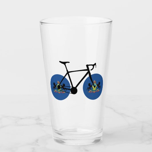 Pennsylvania Flag Cycling Glas (Voorkant)