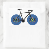 Pennsylvania Flag Cycling Rechthoekige Sticker (Tas)