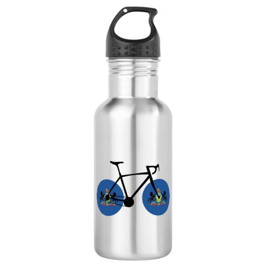 Pennsylvania Flag Cycling Waterfles (Voorkant)