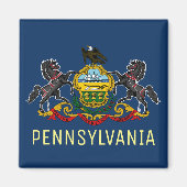 Pennsylvania Flag Magneet (Voorkant)