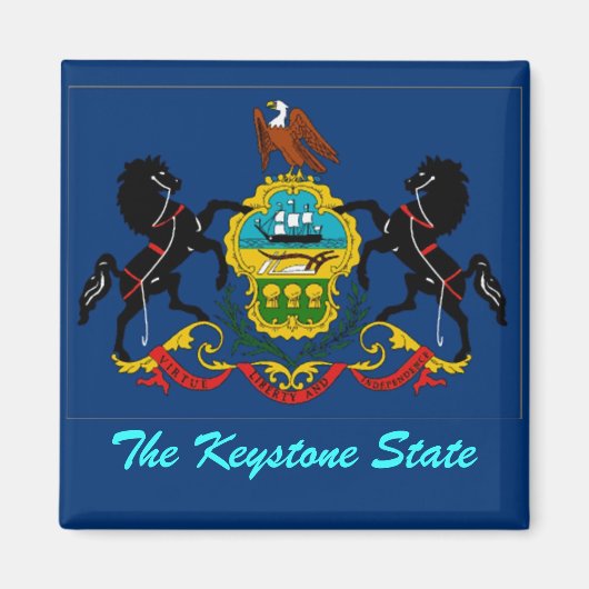 Pennsylvania Flag Magnet (Voorkant)