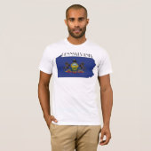 Pennsylvania Flag-Map Shirt (Voorkant volledig)