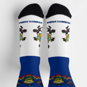 Pennsylvania Flag Patriotic, Amerikaanse Staatspre Sokken (Top)
