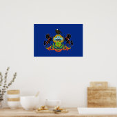 Pennsylvania Flag Poster (Keuken)