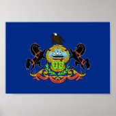 Pennsylvania Flag Poster (Voorkant)