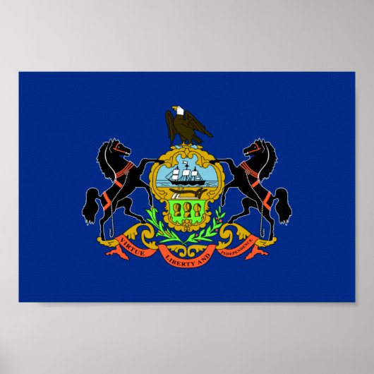 Pennsylvania Flag Poster (Voorkant)