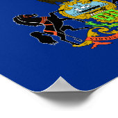Pennsylvania Flag Poster (Hoek)