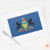 Pennsylvania Flag Rechthoekige Sticker (Envelop)
