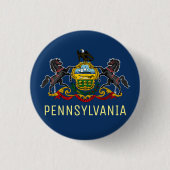 Pennsylvania Flag Ronde Button 3,2 Cm (Voorkant)
