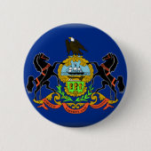 Pennsylvania Flag Ronde Button 5,7 Cm (Voorkant)