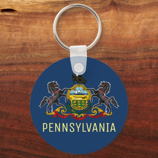 Pennsylvania Flag Sleutelhanger (Achterkant)