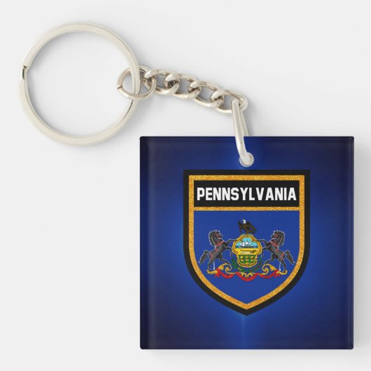 Pennsylvania Flag Sleutelhanger (Voorkant)